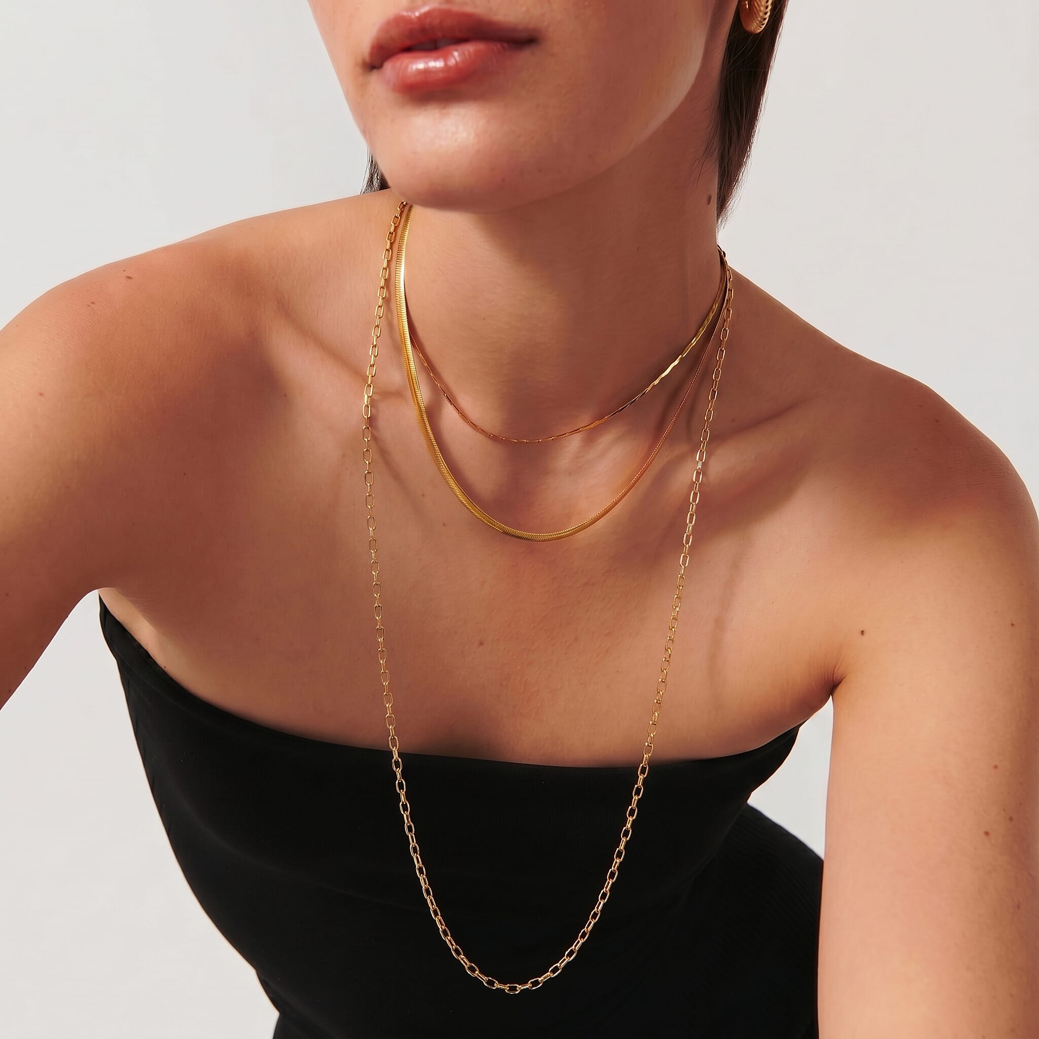 9K Yellow Gold Belcher Chain (Size - 30) with Lobster Clasp, Gold Wt. 3.40 Gms