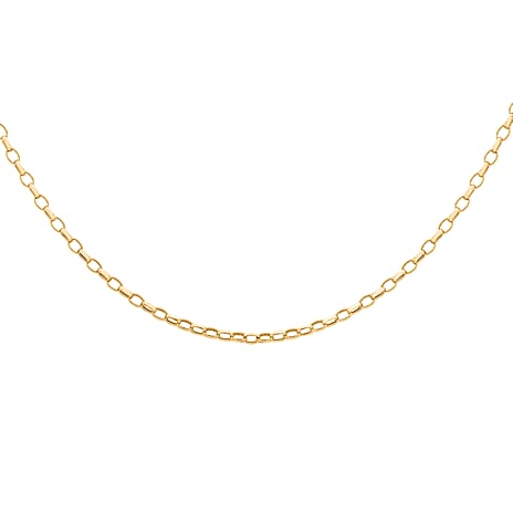9K Yellow Gold Hollow Belcher Chain (Size - 30) with Lobster Clasp, Gold Wt. 3.40 Gms