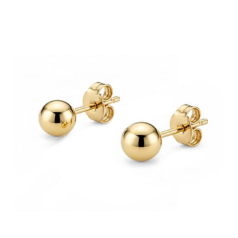 9K Yellow Gold Earring with Push Back