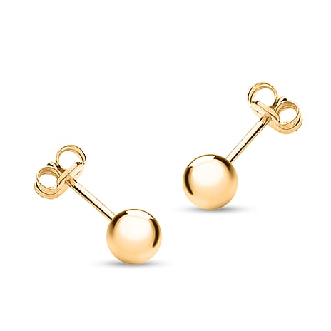 9K Yellow Gold Earring with Push Back