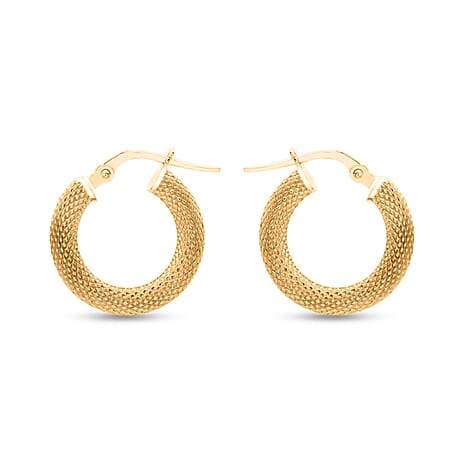 9K Yellow Gold Earring with Clasp