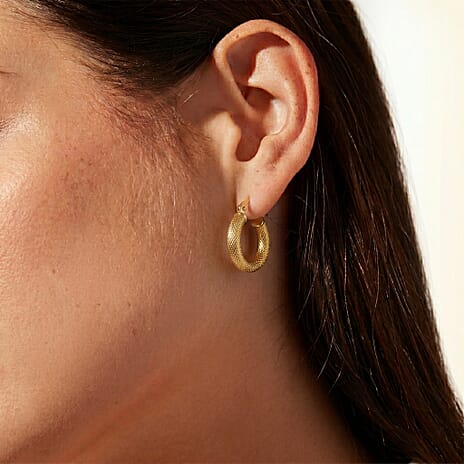 9K Yellow Gold Earring with Clasp