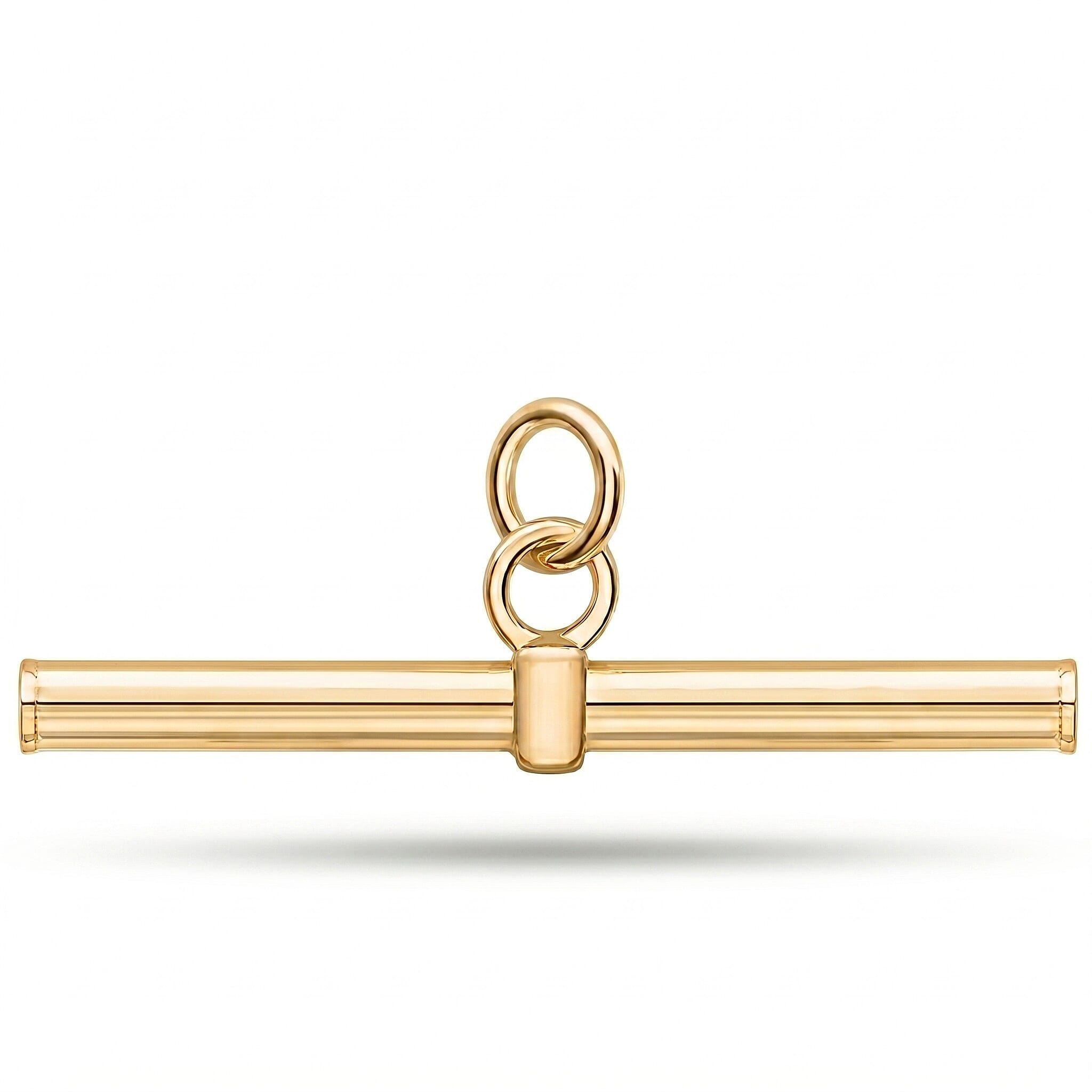 9K Yellow Gold T-Bar Pendant