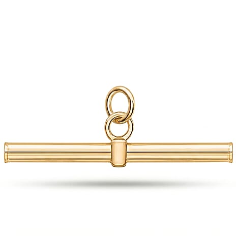 9K Yellow Gold T-Bar Pendant