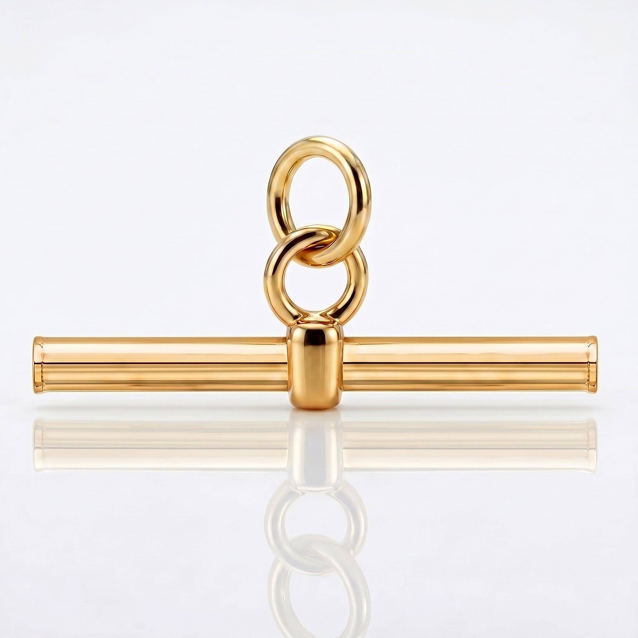 9K Yellow Gold T-Bar Pendant
