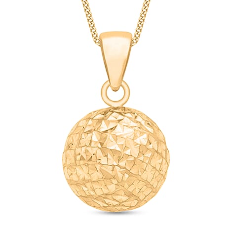 9K Yellow Gold Ball Pendant