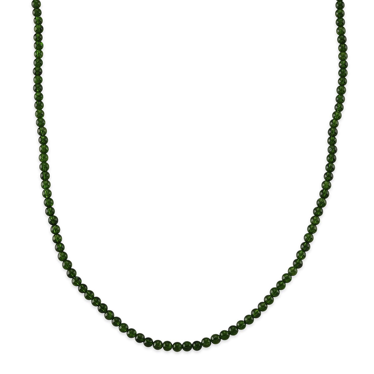 D'Joy - Very Rare AAAA Natural Chrome Diopside Necklace in Gold Overlay Sterling Silver With Lobster Clasp (Size - 20-2 Ext) 85.00 Ct.