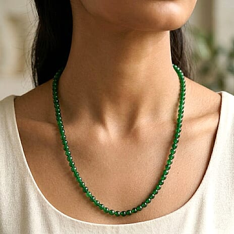 D'Joy - Very Rare AAAA Natural Chrome Diopside Necklace in Gold Overlay Sterling Silver With Lobster Clasp (Size - 20-2 Ext) 85.00 Ct.