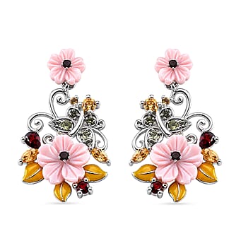 https://tjcuk.sirv.com/Products/85/9/8594619/D-Joy-Red-Garnet-Citrine-Peridot-Pink-Mother-Of-Pearl-Earring-in-Rhodi_8594619.jpg?w=342&h=342