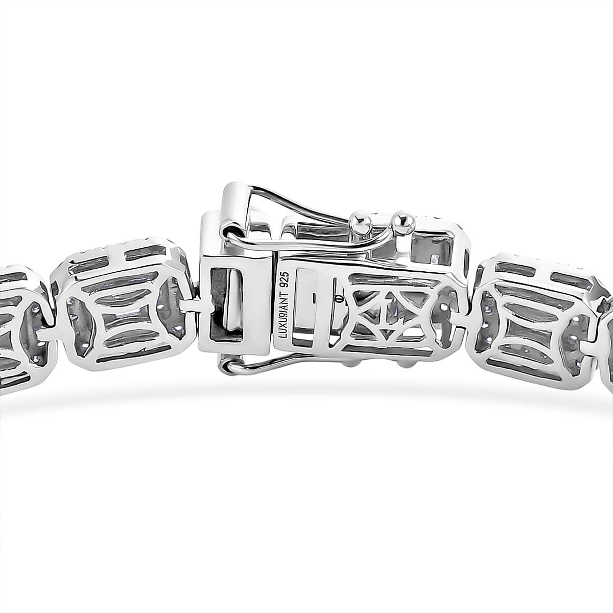 Luxuriant - SGL Certified Lab Grown Diamond (SI-G-H) Tennis Bracelet (Size - 7.5) in Rhodium Overlay Sterling Silver 5.00 Ct, Silver Wt. 17.00 Gms