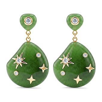 https://tjcuk.sirv.com/Products/85/9/8595865/D-Joy-Green-Jade-White-Cubic-Zirconia-Earring-with-Push-Back-in-Rhodiu_8595865.jpg?w=342&h=342