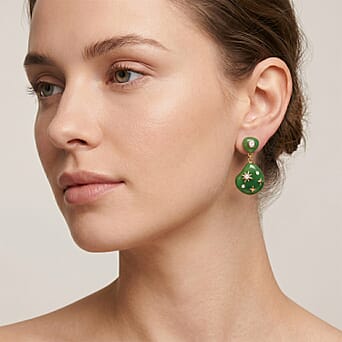 https://tjcuk.sirv.com/Products/85/9/8595865/D-Joy-Green-Jade-White-Cubic-Zirconia-Earring-with-Push-Back-in-Rhodiu_8595865_1.jpg?w=342&h=342