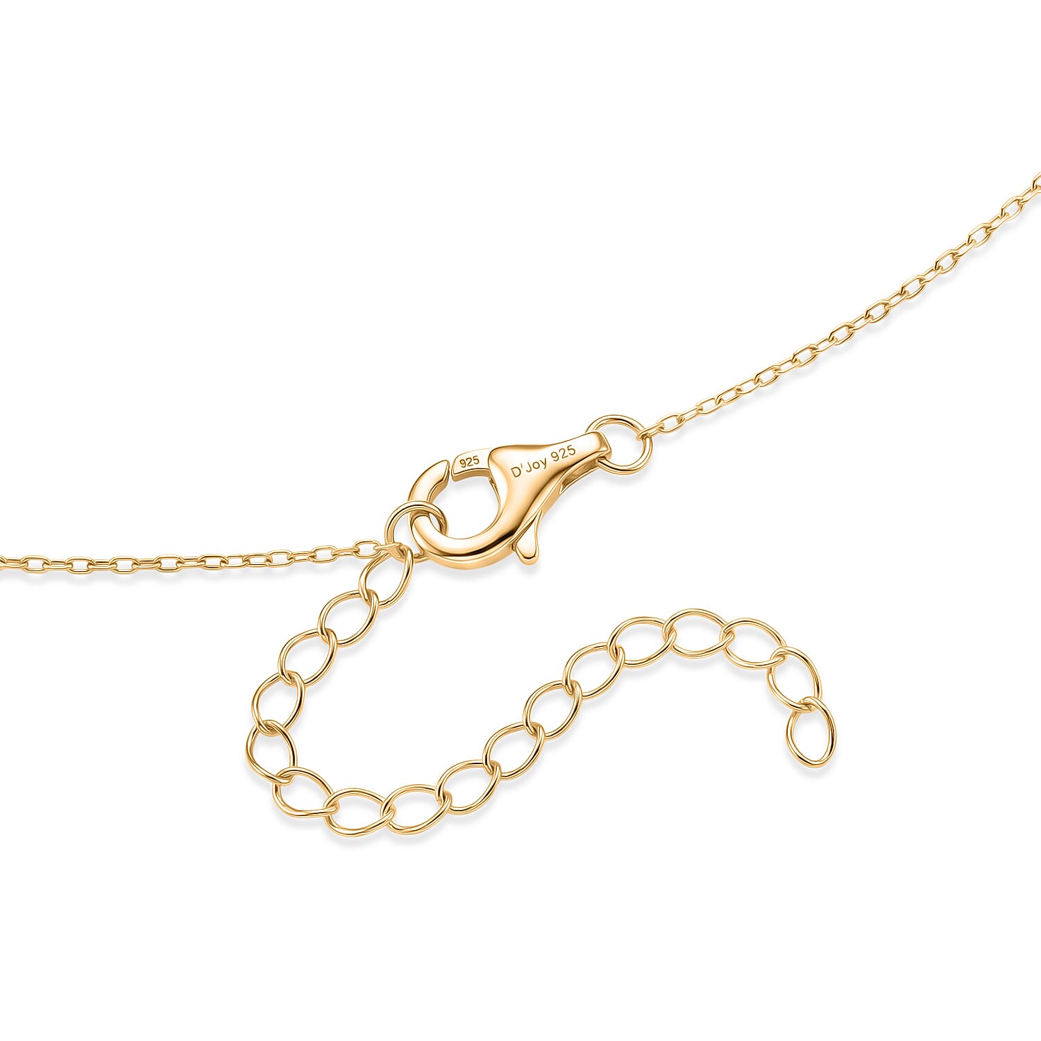 D'Joy - Chinese Akoya Pearl Adjustable Beads Necklace (Size - 18-2 Ext) in Yellow Gold Plated Sterling Silver 10.00 Ct.