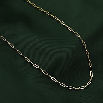 https://tjcuk.sirv.com/Products/85/9/8596945/9K-Yellow-Gold-Paperclip-Necklace-Size-18-with-Lobster-Clasp_8596945_1.jpg?w=342&h=342