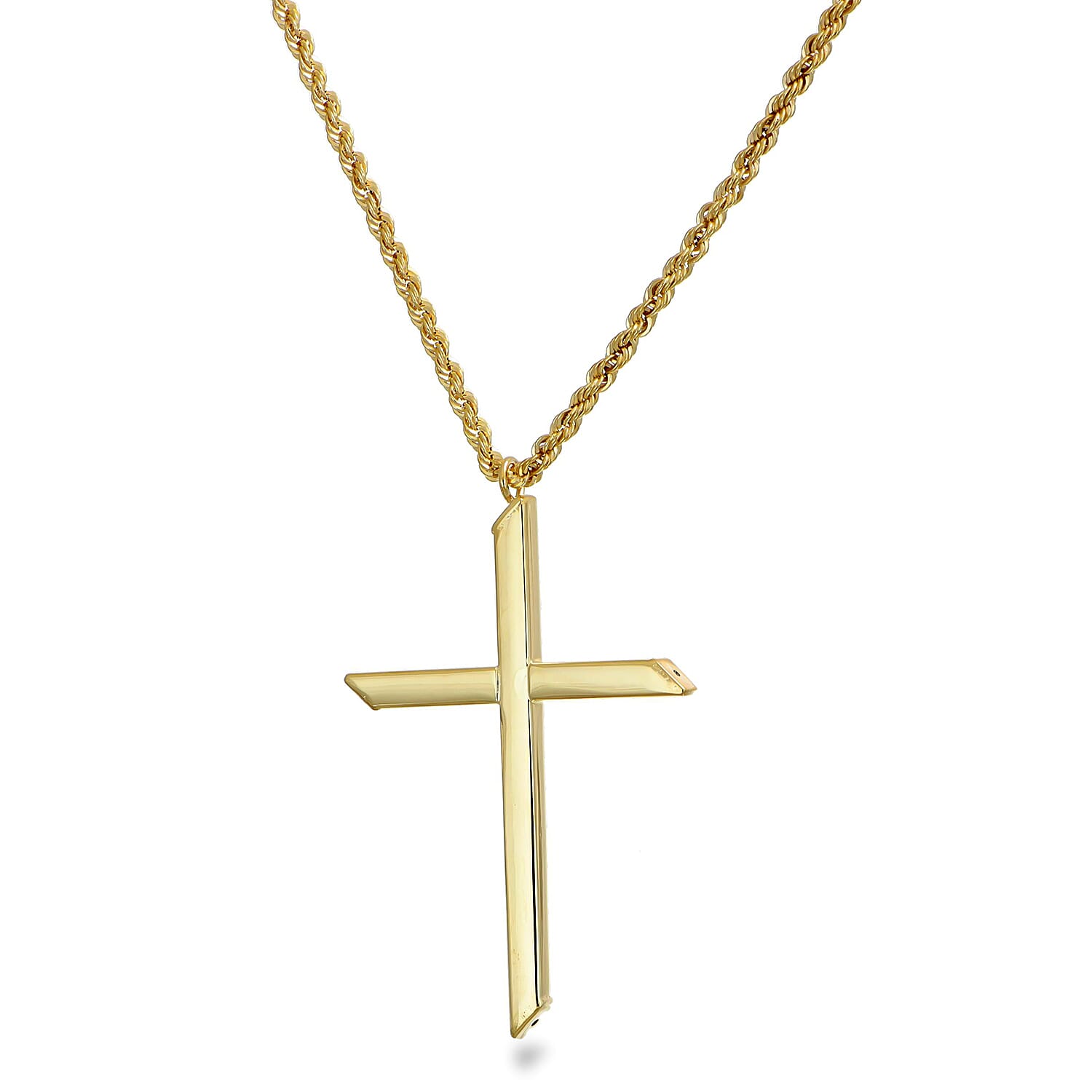 9K Yellow Gold Necklace (Size - 20) with Spring Ring Clasp