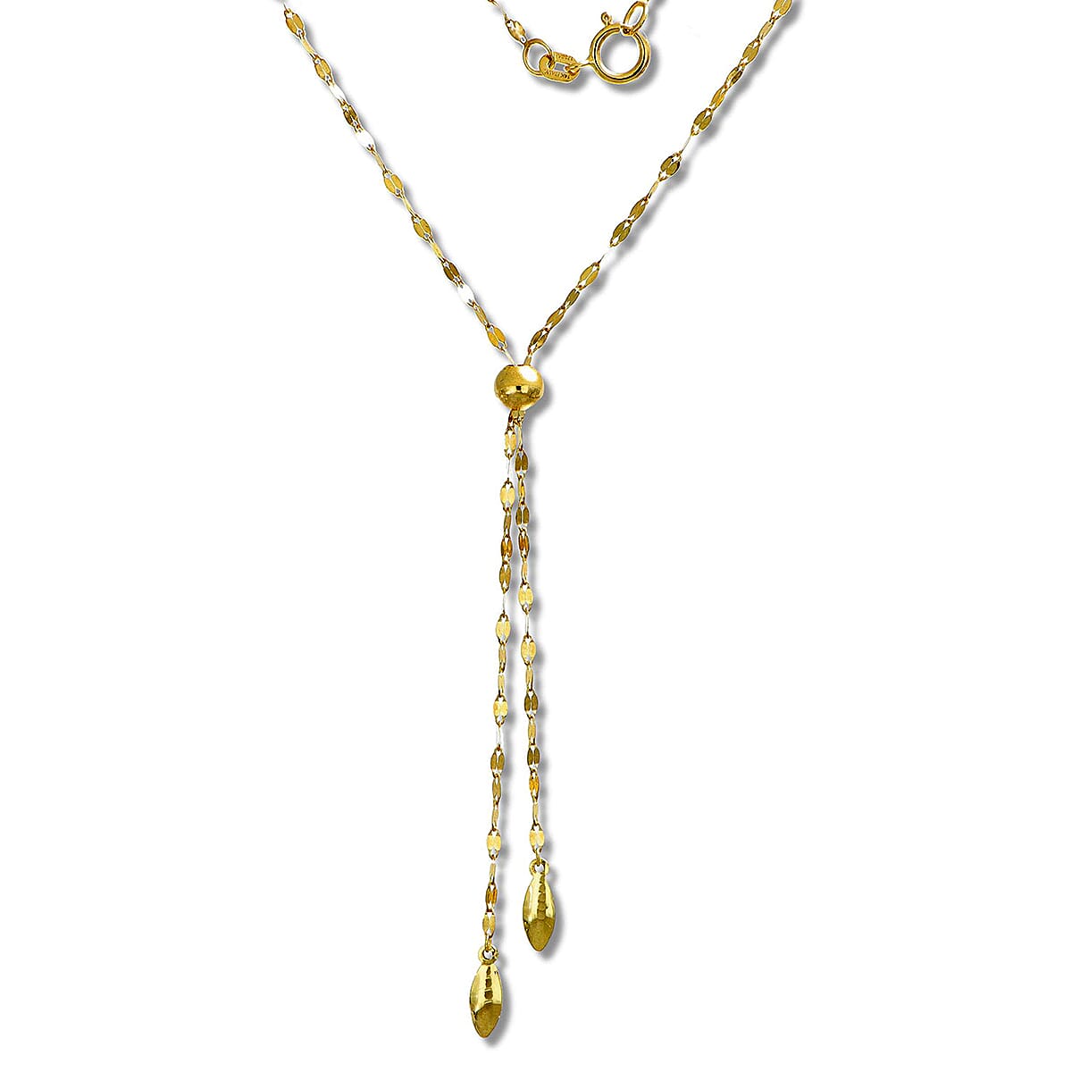 Maestro Collection - 9K Yellow Gold Necklace (Size - 20) with Spring Ring Clasp
