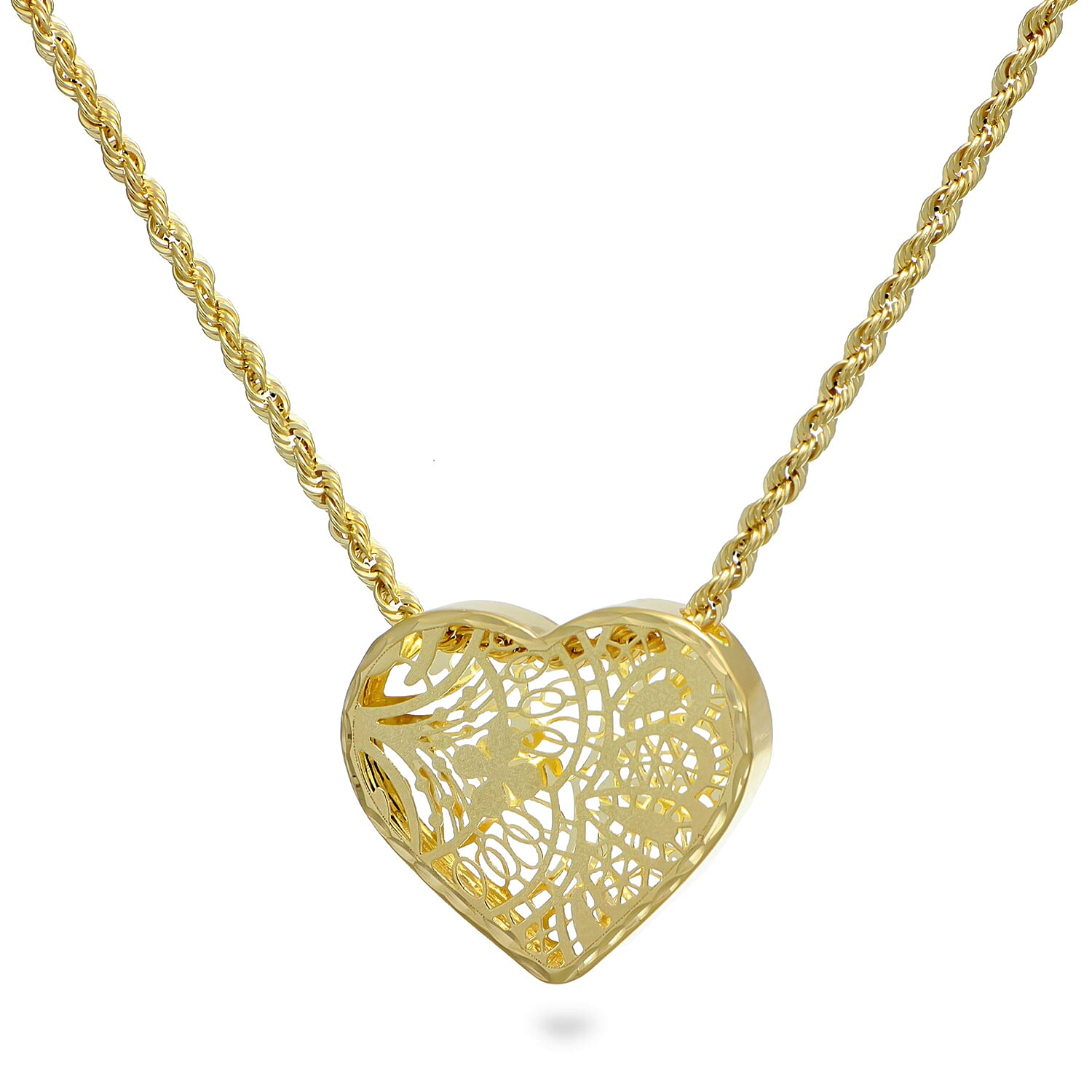 9K Yellow Gold Necklace (Size - 20) with Spring Ring Clasp