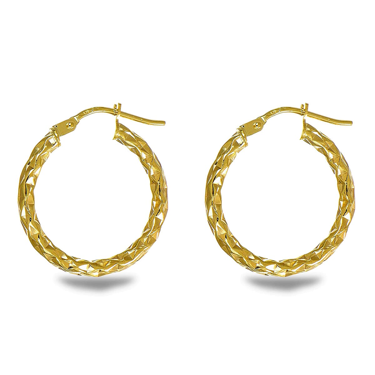 9K Yellow Gold Earring with Clasp