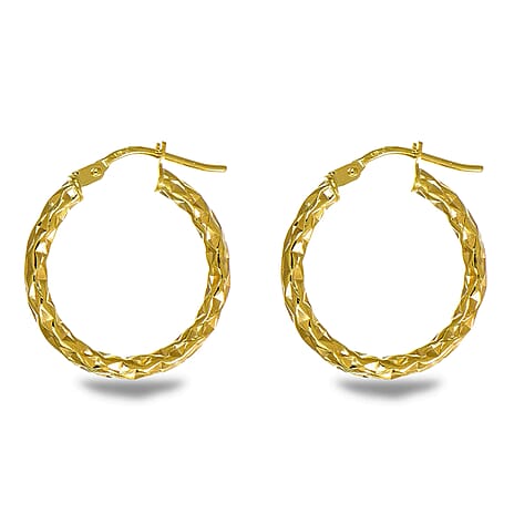 9K Yellow Gold Earring with Clasp