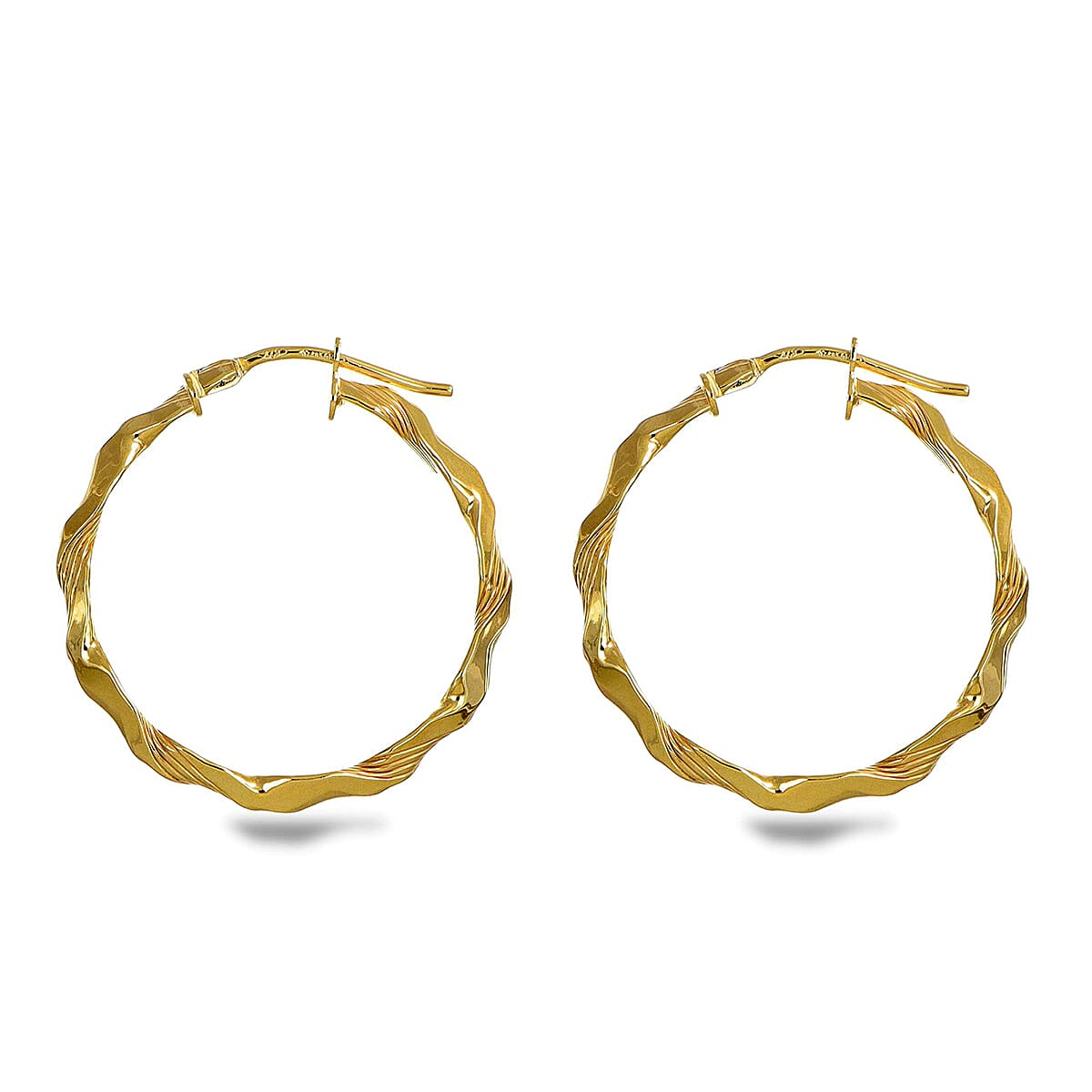 9K Yellow Gold Earring with Clasp