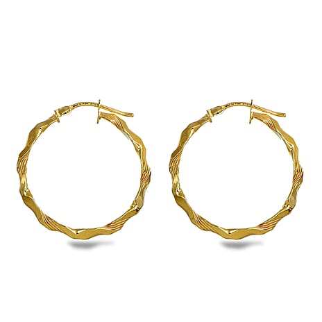 9K Yellow Gold Earring with Clasp