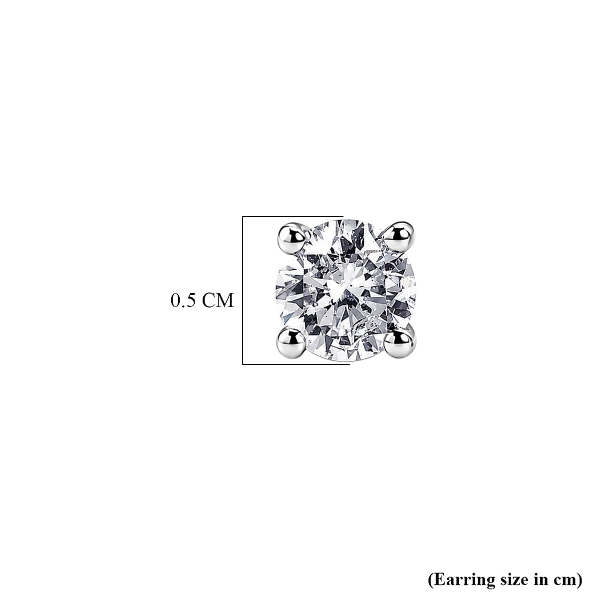 Luxuriant - 9K White Gold SGL Certified Lab Grown Diamond (SI-G-H) Solitaire Stud Push Post Earring 0.50 Ct.
