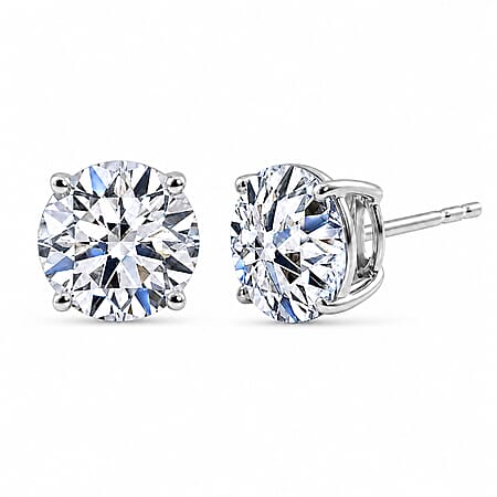 LUXURIANT Lab Grown Diamond Solitaire Stud Earrings