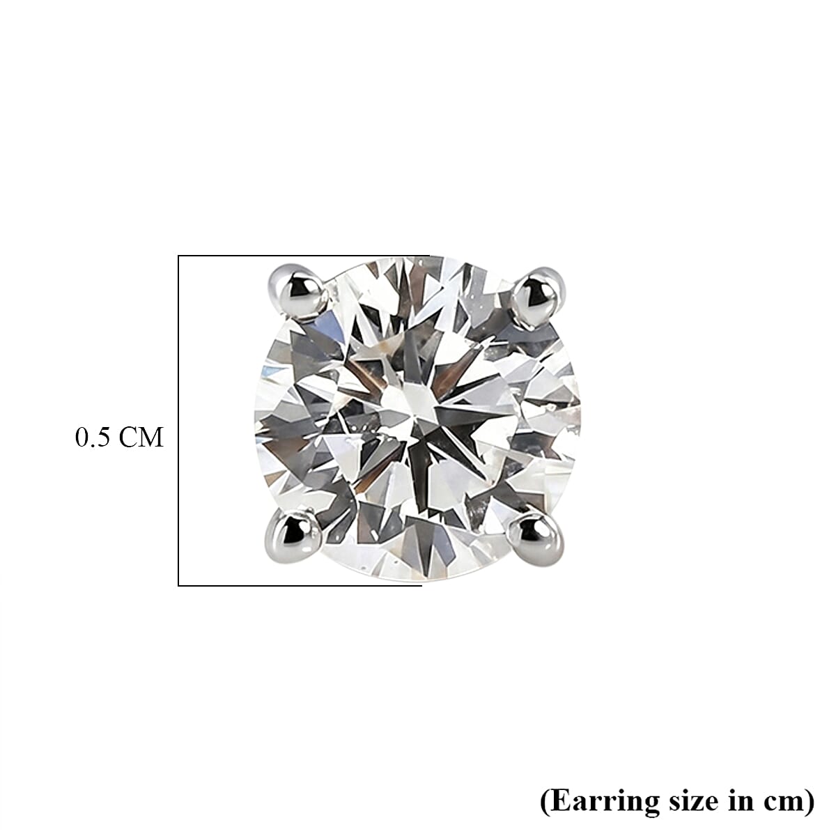 Luxuriant - 14K Yellow Gold SGL Certified Lab Grown Diamond (SI-G-H) Solitaire Stud Push Post Earring 1.00 Ct.