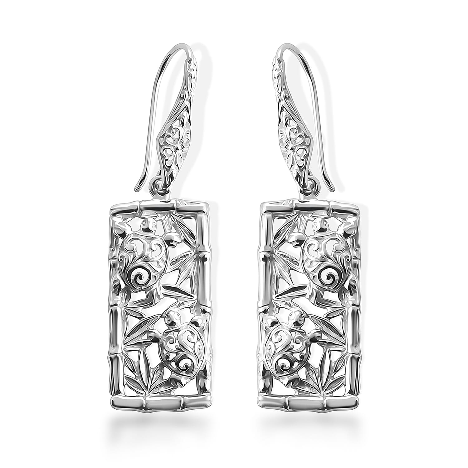 Royal Bali Collection - D'Joy Sterling Silver Turtle Earring with Hook