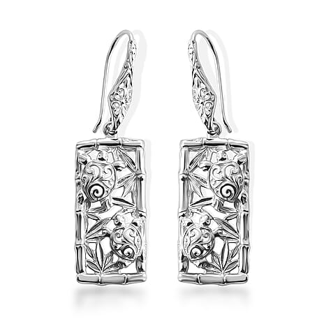 Royal Bali Collection - D'Joy Sterling Silver Turtle Earring with Hook