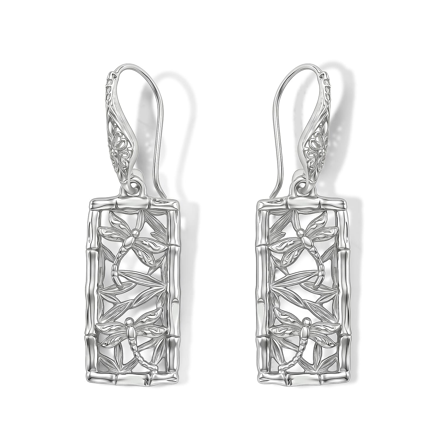 Royal Bali Collection - D'Joy Sterling Silver Dragonfly Earring with Hook