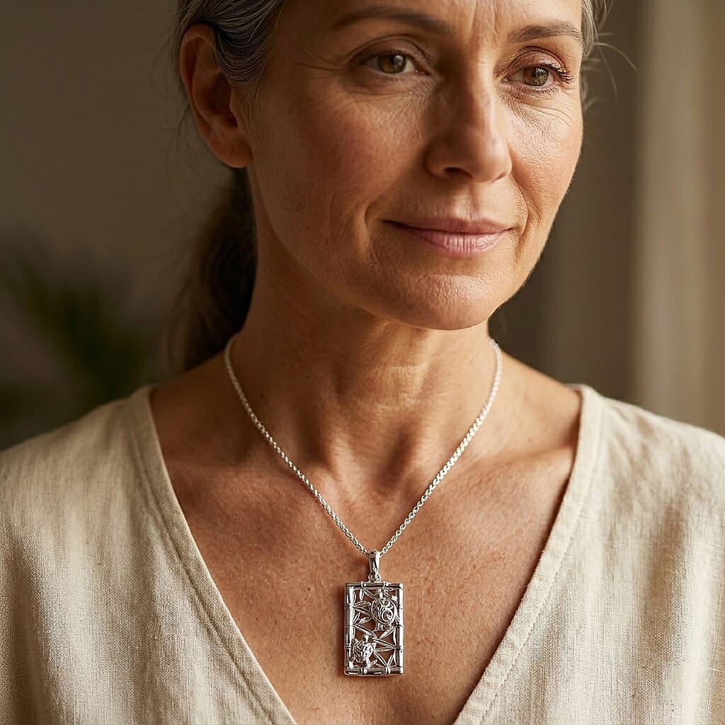 Royal Bali Collection - D'Joy Sterling Silver Turtle Pendant