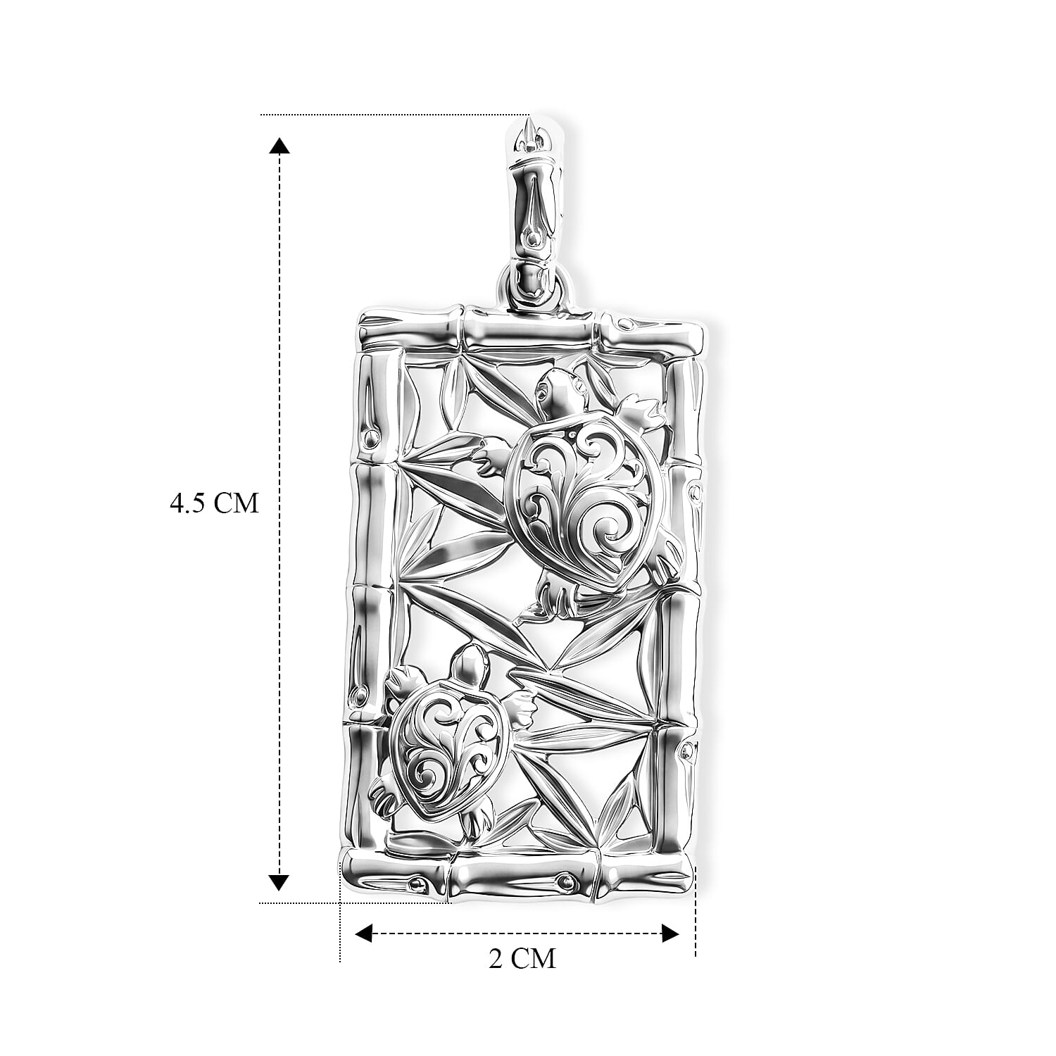 Royal Bali Collection - D'Joy Sterling Silver Turtle Pendant