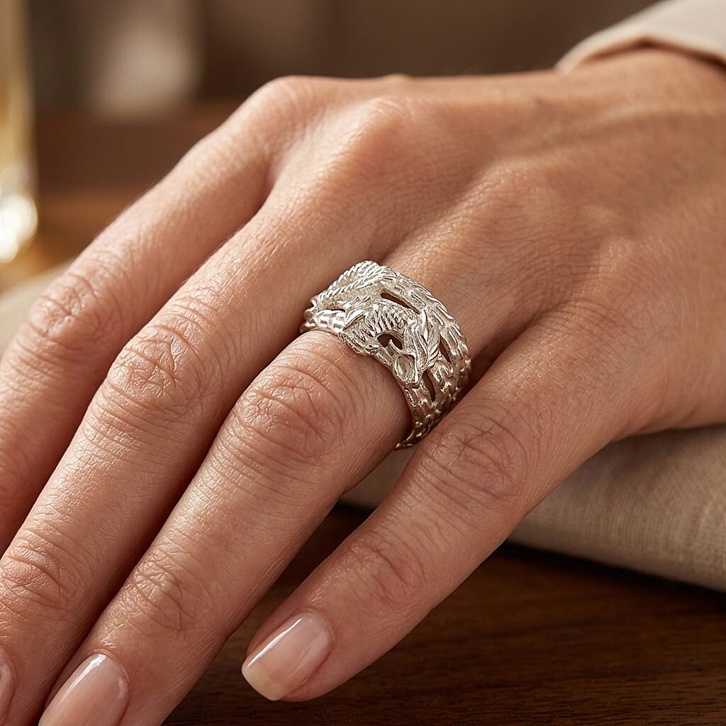 Royal Bali Collection - D'Joy Sterling Silver Dragon Ring