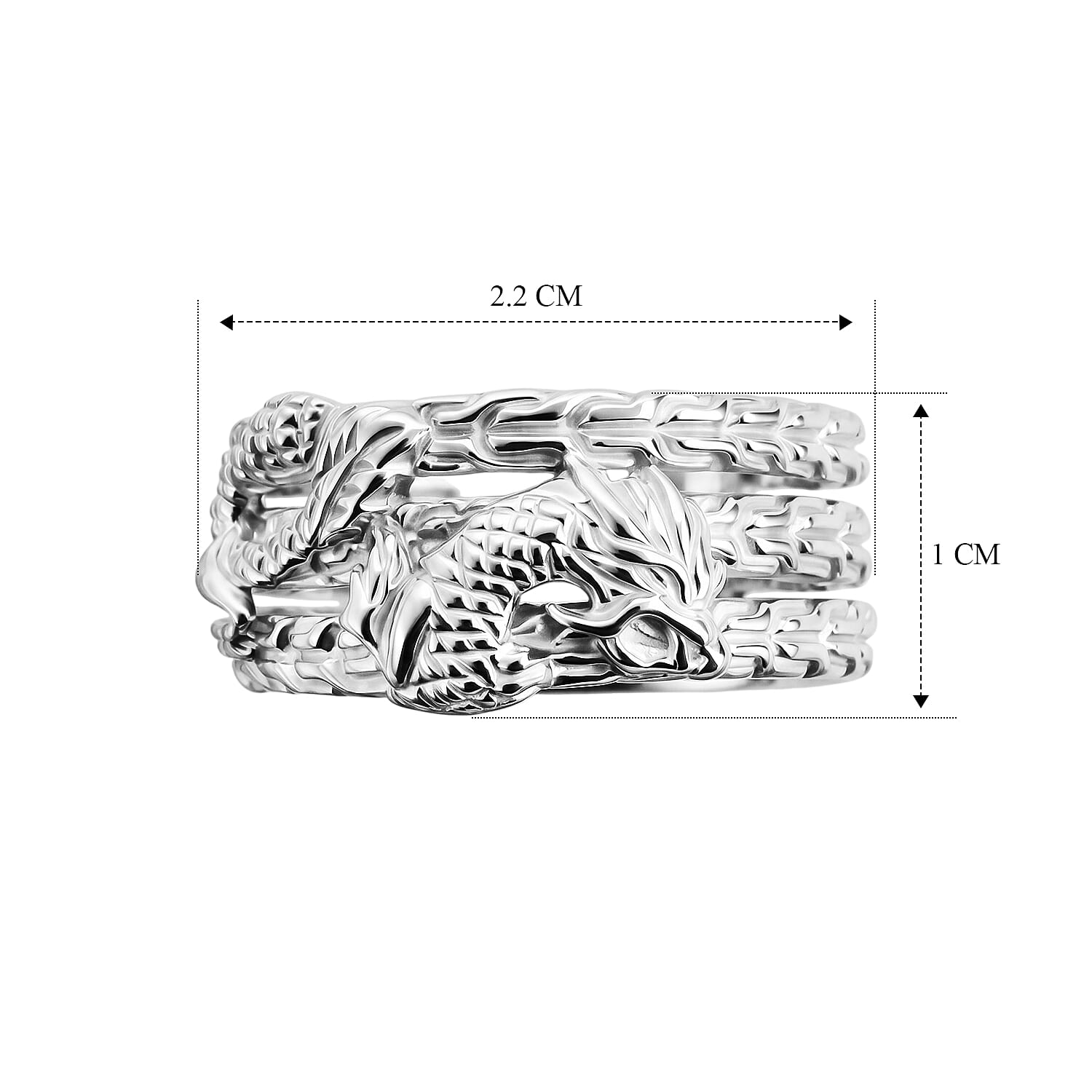 Royal Bali Collection - D'Joy Sterling Silver Dragon Ring