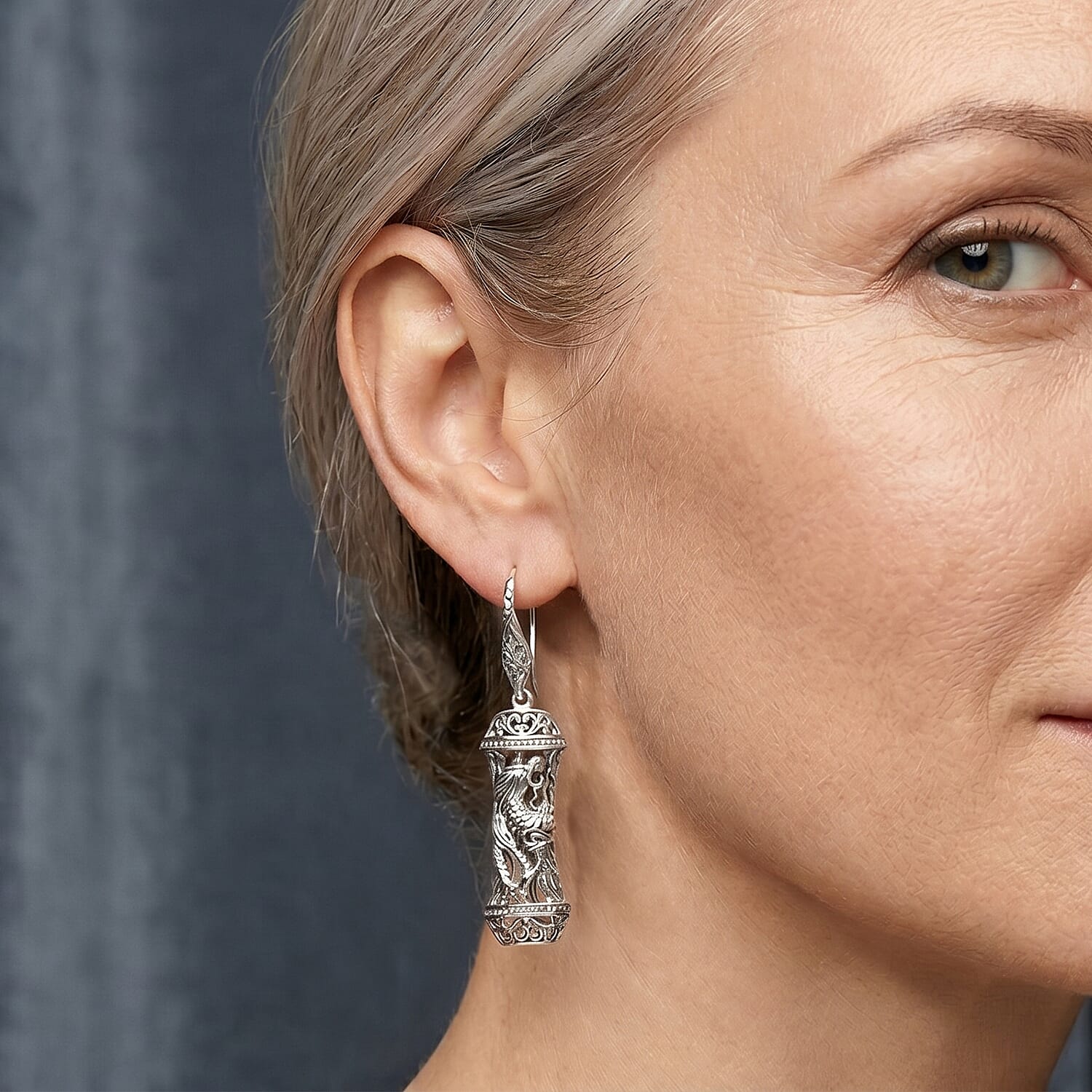 Royal Bali Collection - D'Joy Sterling Silver Earring with Hook