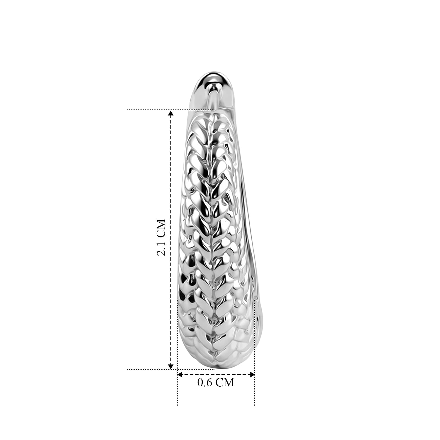 Royal Bali Collection - D'Joy Sterling Silver Filigree Hoop Earring, Silver Wt. 10.20 Gms