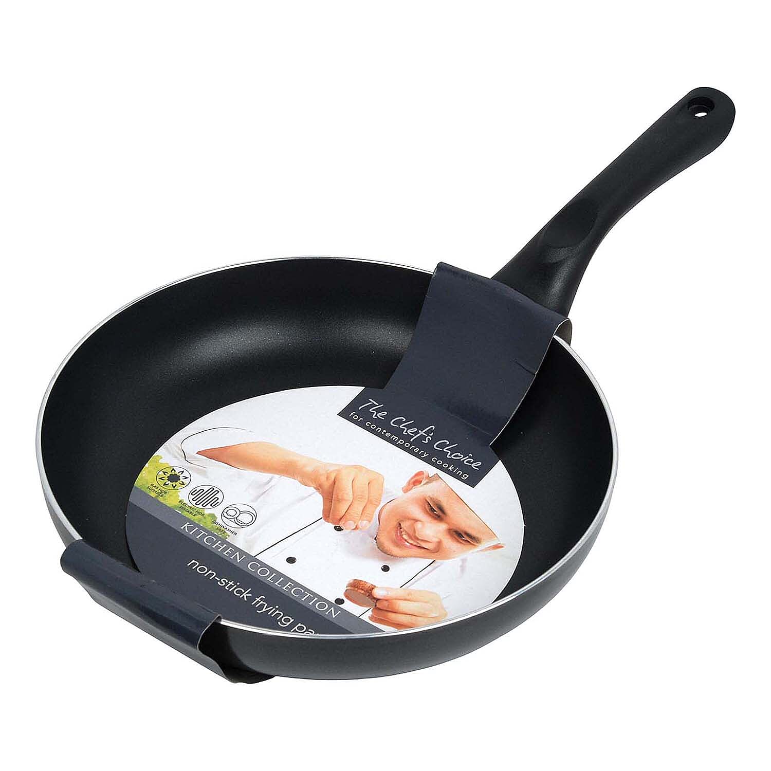 The Chefs Choice Kitchen Collection - 28cm Non-Stick Versatile Deep Wok & Frying Pan for Gas & Electric Hobs with 5 Year Warranty