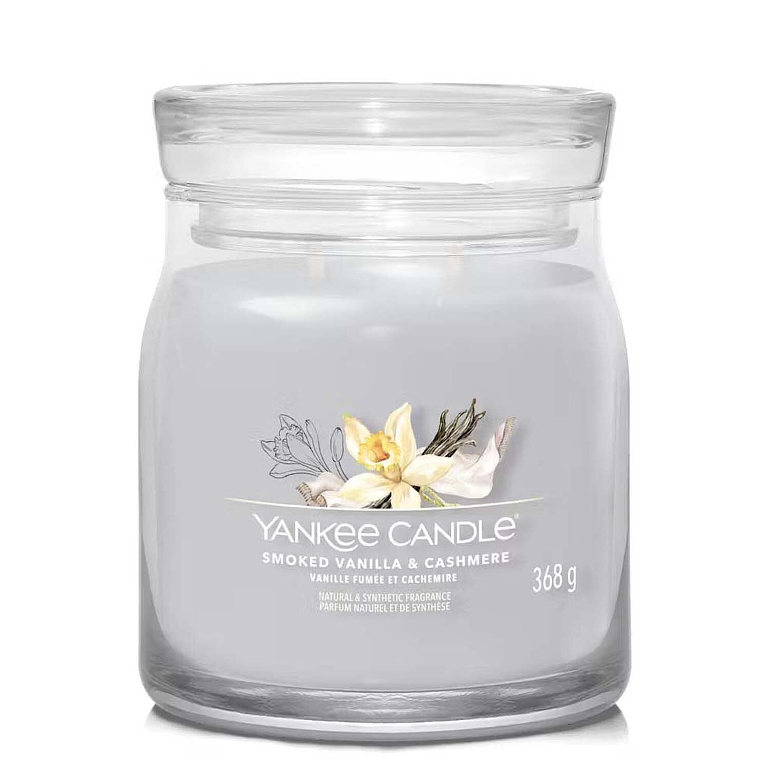 YANKEE CANDLE  2 Wick Candle (368 Grams - Burn Time 35-50 Hours) - Smoked Vanilla & Cashmere