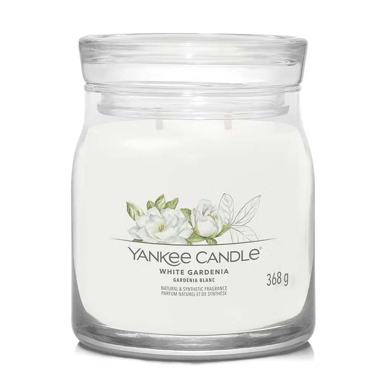 YANKEE CANDLE  2 Wick Candle (368 Grams - Burn Time 35-50 Hours) - White Gardenia