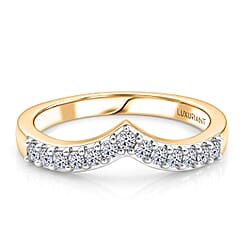 LUXURIANT - Lab Grown Diamond (SI-G-H) Band Ring in Sterling Silver 0.25 Ct.