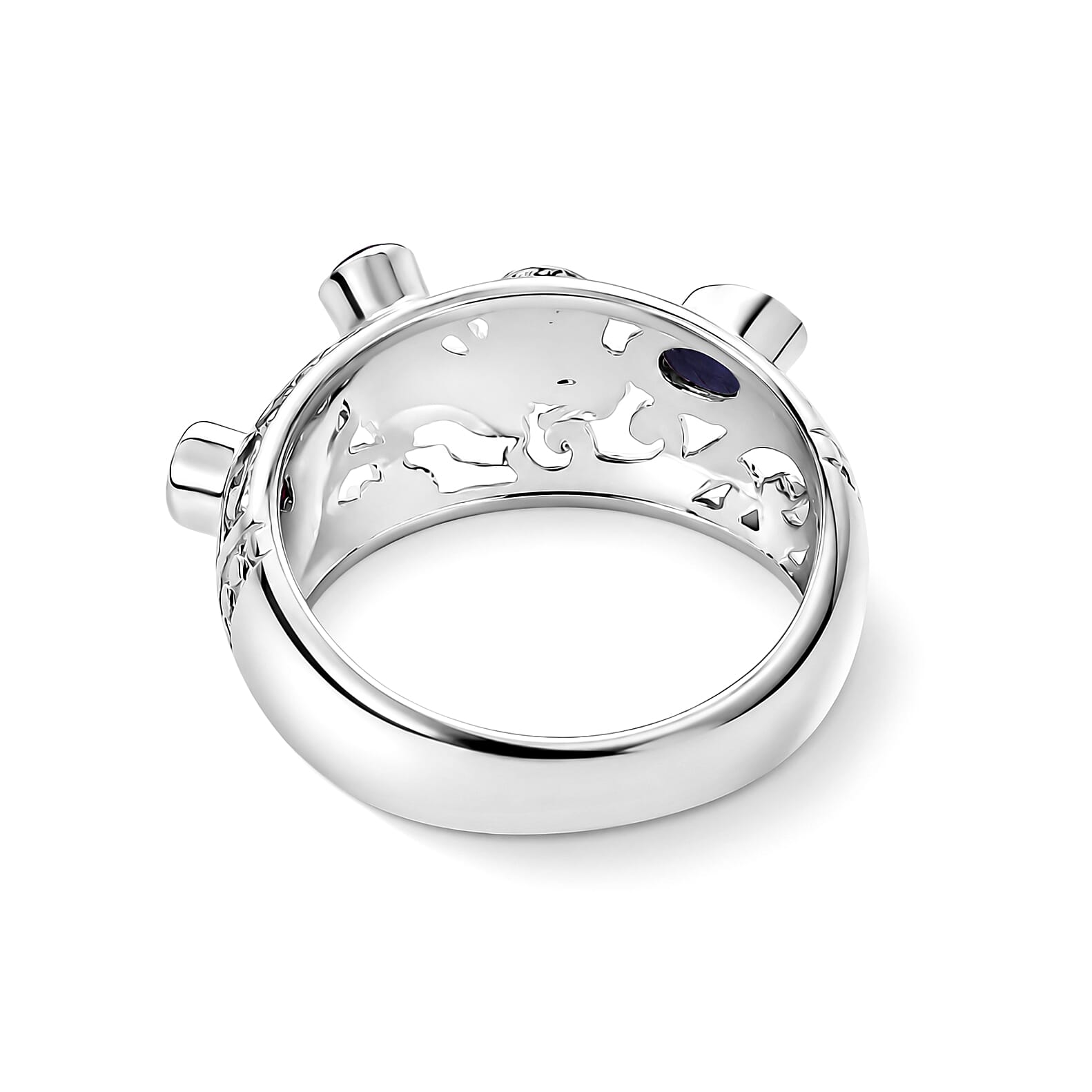 Royal Bali Collection - D'Joy Blue Sapphire Sterling Silver Ring