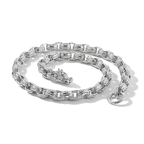 Royal Bali Collection - D'Joy Sterling Silver Tirta Naga Necklace (Size - 20), Silver Wt. 72.70 Gms