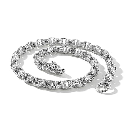 Royal Bali Collection - D'Joy Sterling Silver Tirta Naga Necklace (Size - 20) with Clasp, Silver Wt. 72.70 Gms Royal Bali Collection - D'Joy Sterling Silver Tirta Naga Necklace (Size - 20) with Clasp, Silver Wt. 72.70 Gms
