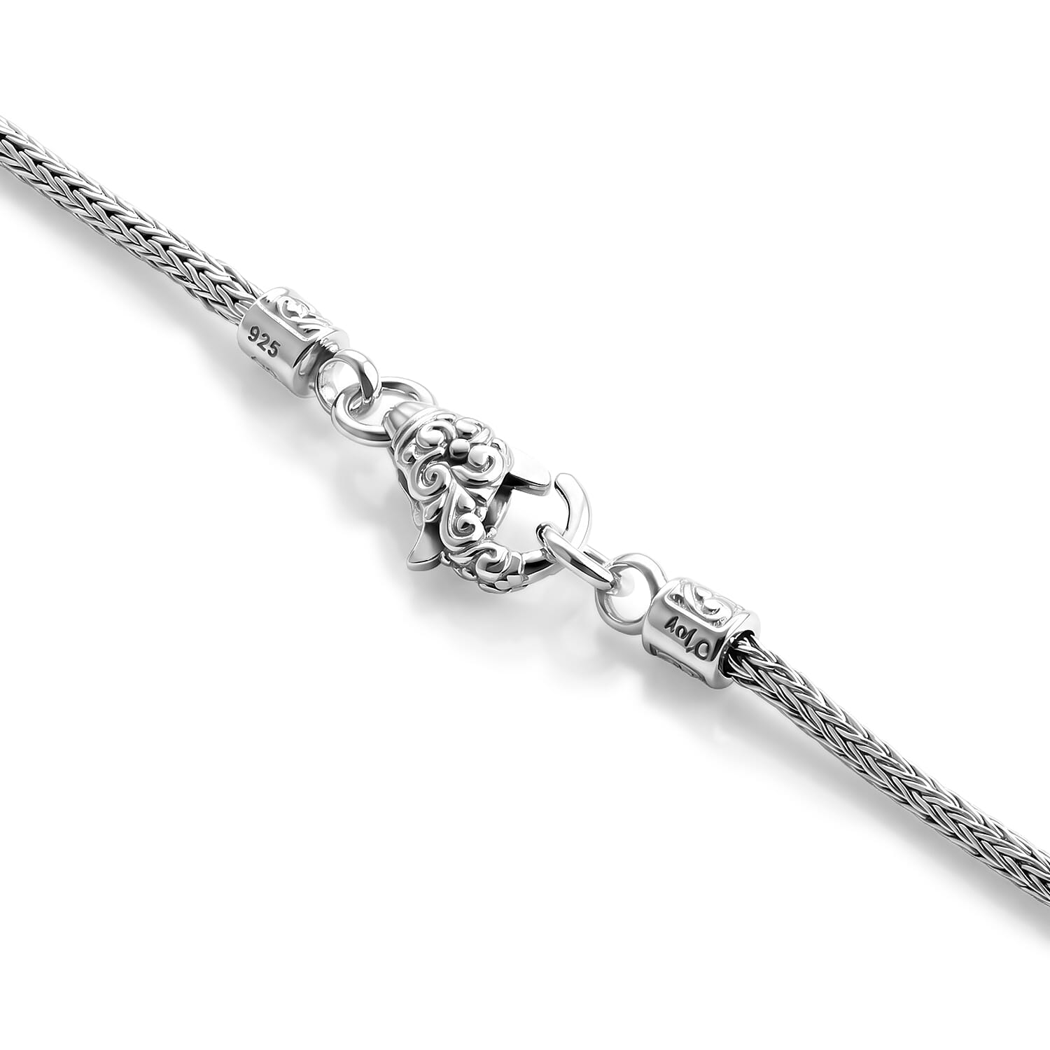 Royal Bali Collection - D'Joy White Edison Pearl (11-12mm) Sterling Silver Tulangnaga Necklace (Size - 20) with Lobster Clasp 10.13 Ct, Silver Wt. 13.00 Gms