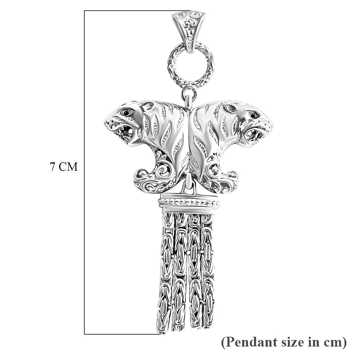 Royal Bali Collection - D'Joy Sterling Silver Pendant, Silver Wt.11.06 Gms