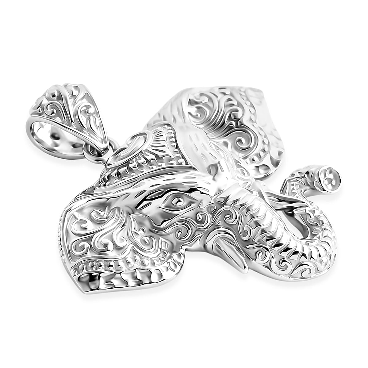 Royal Bali Collection - D'Joy Sterling Silver Elephant Head Pendant