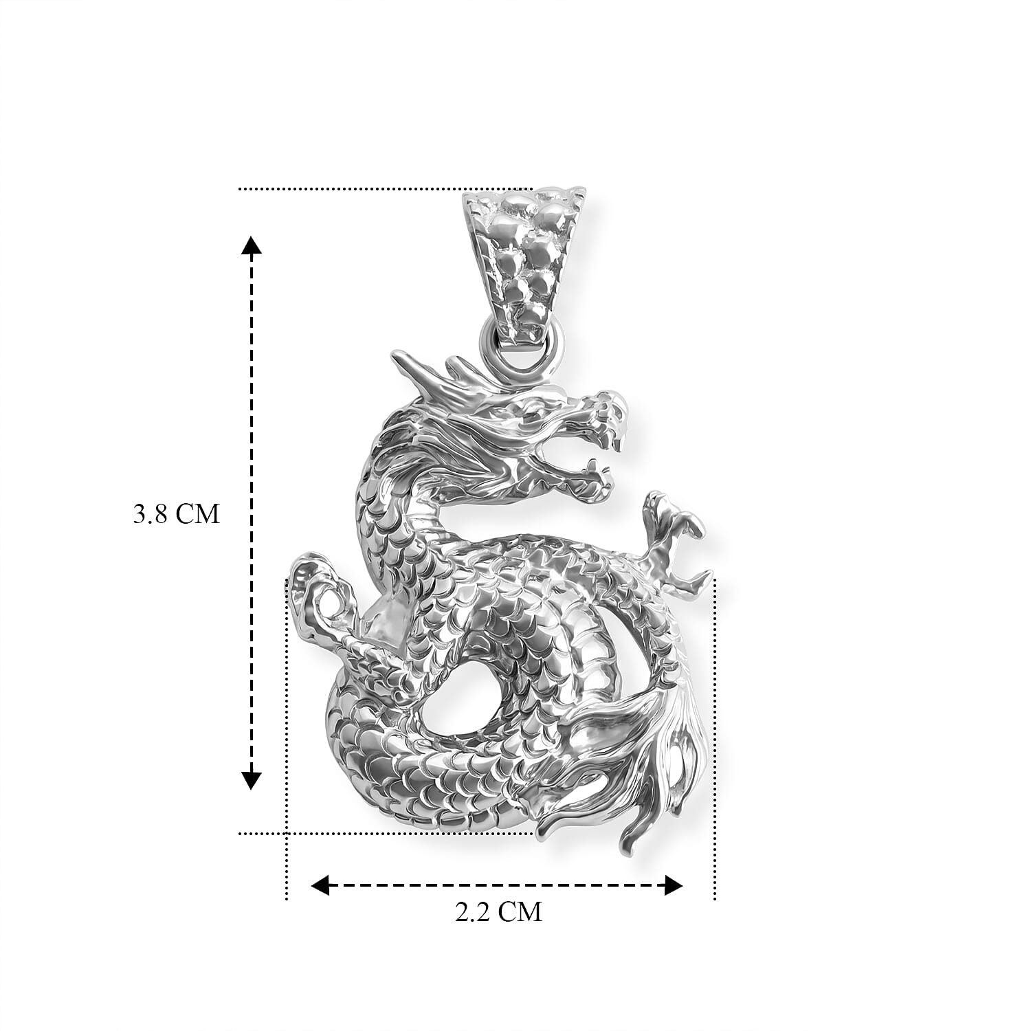 Royal Bali Collection - D'Joy Sterling Silver Dragon Pendant