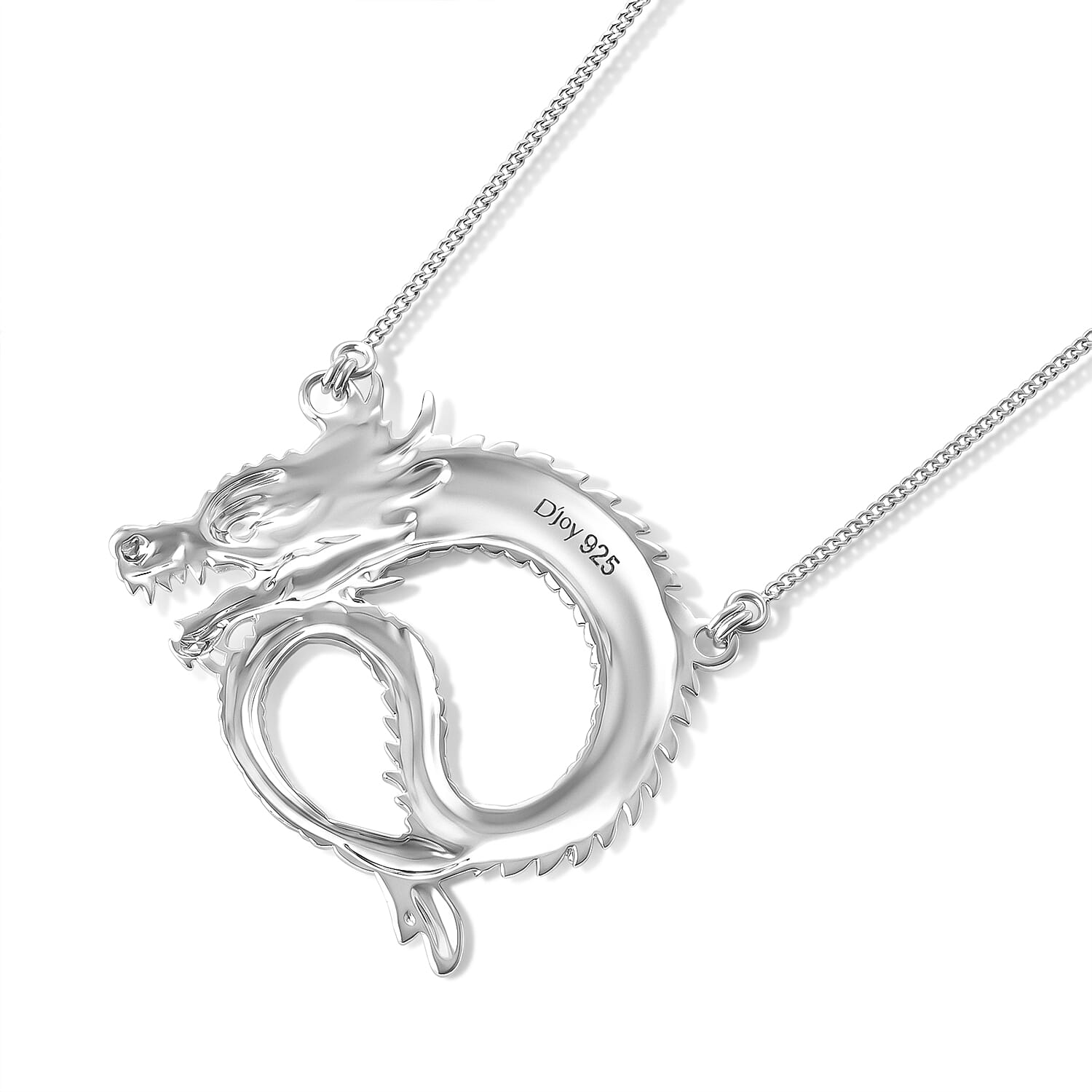 Royal Bali Collection - D'Joy Sterling Silver Dragon Necklace (Size - 20)