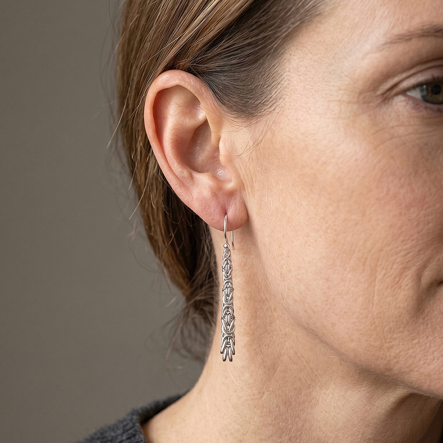 Royal Bali Collection - D'Joy Sterling Silver Borobudur Earring with Hook